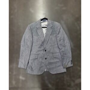 Pendleton High Grade Western Wear Wool Blazer Gray VTG USA Made 40 Long
